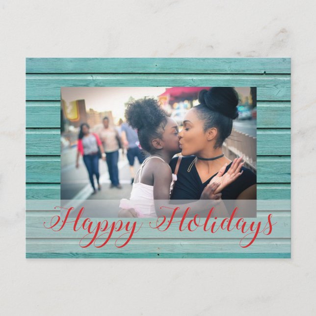 Cartes Pour Fêtes Annuelles Noël photo personnalisée (Devant)