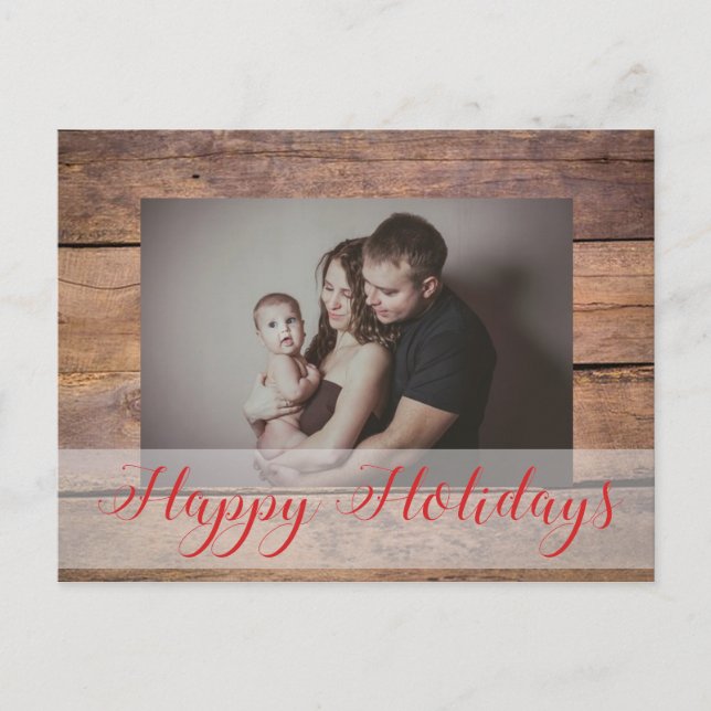 Cartes Pour Fêtes Annuelles Noël photo personnalisée (Devant)