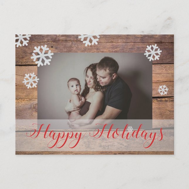 Cartes Pour Fêtes Annuelles Noël photo personnalisée (Devant)