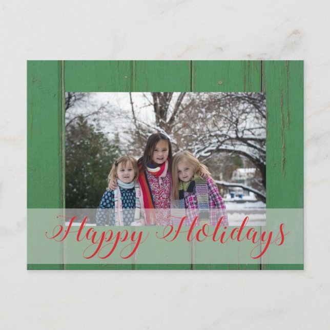 Cartes Pour Fêtes Annuelles Noël photo personnalisée (Devant)