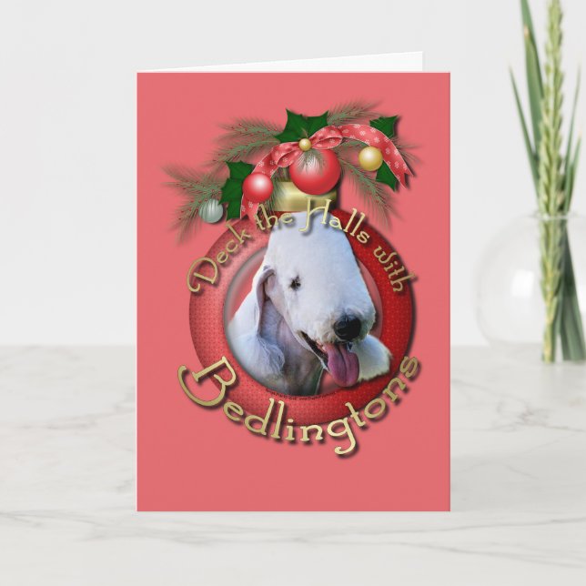 Cartes Pour Fêtes Annuelles Noël - plate-forme les halls - Bedlingtons (Devant)