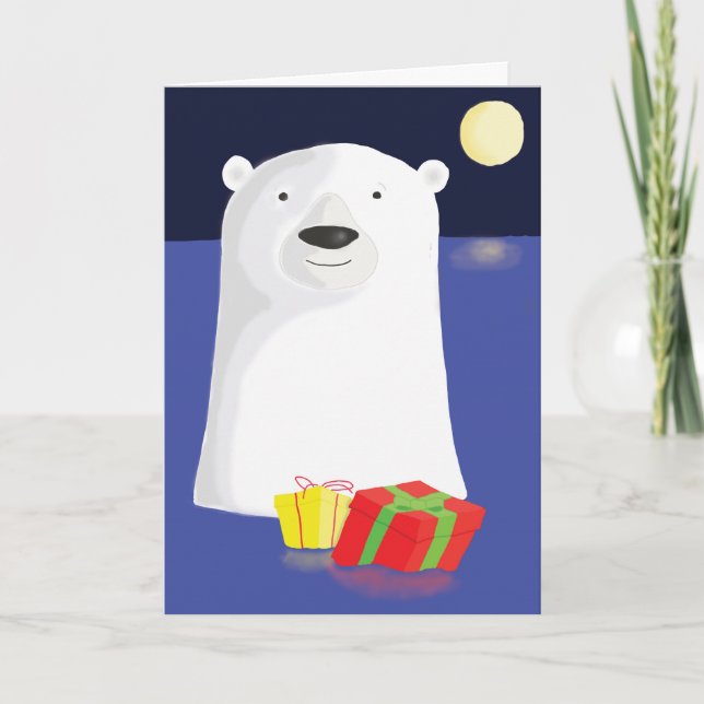 Cartes Pour Fêtes Annuelles Noël polaire (Devant)