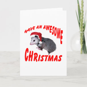 Cartes Pour Fêtes Annuelles Noël Possum génial