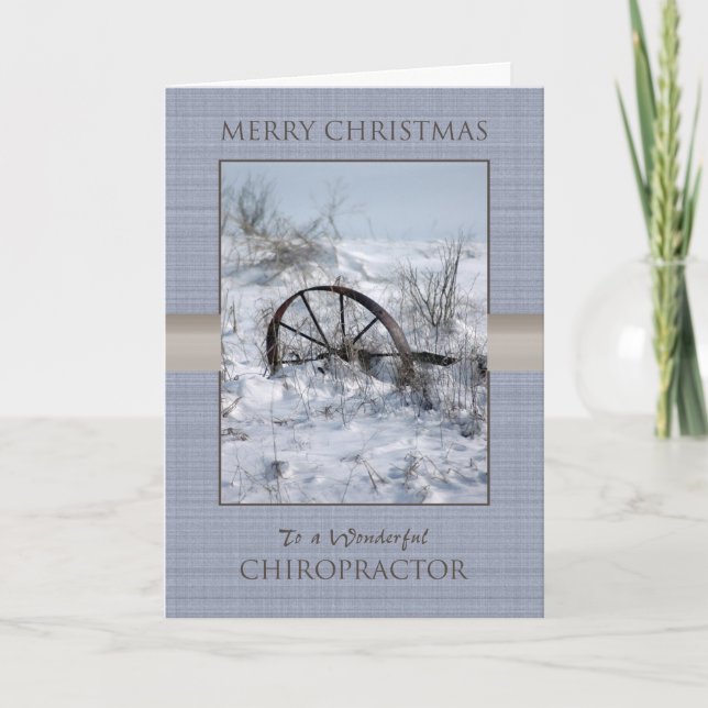 Cartes Pour Fêtes Annuelles Noël pour chiropraticien (Devant)