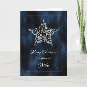 Cartes Pour Fêtes Annuelles Noël pour femme / Étoile de Noël