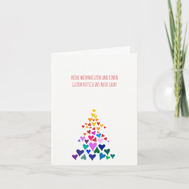 Cartes Pour Fêtes Annuelles Noël Rainbow minimal (Devant)
