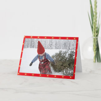 Cartes Pour Fêtes Annuelles Noël ramène l'arbre à la maison
