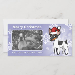 Cartes Pour Fêtes Annuelles Noël Rat Terrier / Toy Fox Terrier