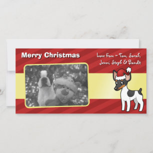 Cartes Pour Fêtes Annuelles Noël Rat Terrier / Toy Fox Terrier