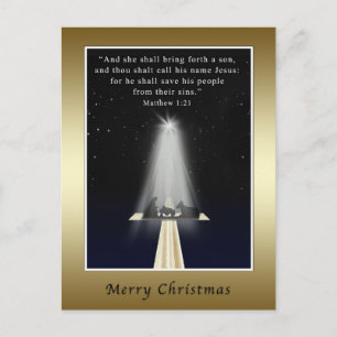 Cartes Pour Fêtes Annuelles Noël, religieux, nativité et croix