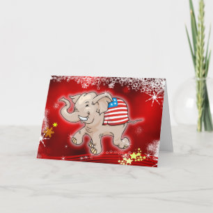 Cartes Pour Fêtes Annuelles Noël républicain