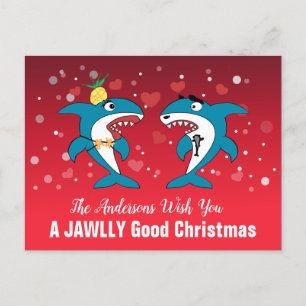 Cartes Pour Fêtes Annuelles Noël Requin