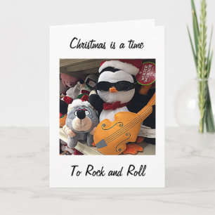 CARTES POUR FÊTES ANNUELLES NOËL=ROCK/ROLL AVEC VOTRE "SWEETHEART"