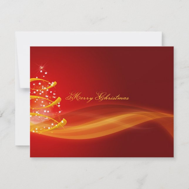 Cartes Pour Fêtes Annuelles Noël rouge (Devant)