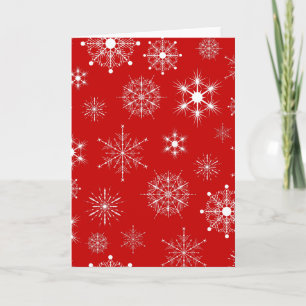 Cartes Pour Fêtes Annuelles noël, rouge, blanc, vert, motif, joyeux+noël,