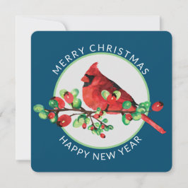 Cartes Pour Fêtes Annuelles Noël rouge coloré Cardinal Carré Fête