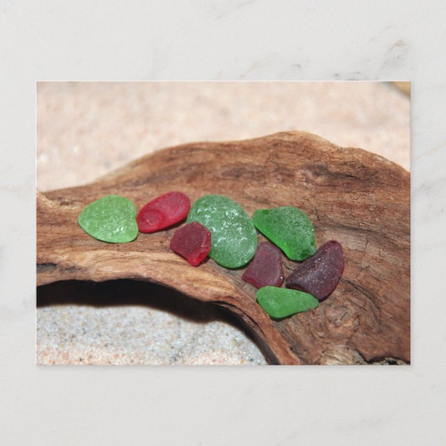 Cartes Pour Fêtes Annuelles Noël rouge et vert de Seaglass (Devant)