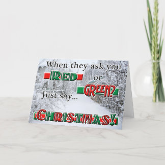 Cartes Pour Fêtes Annuelles Noël rouge ou vert