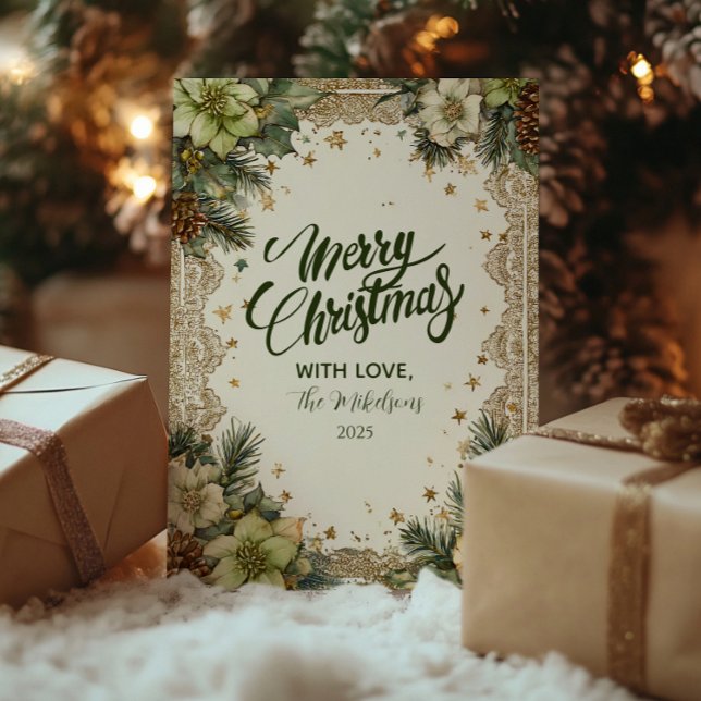 Cartes Pour Fêtes Annuelles Noël Rustic Woodland Charme (Créateur téléchargé)