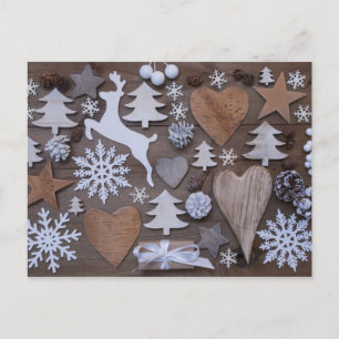 Cartes Pour Fêtes Annuelles Noël rustique