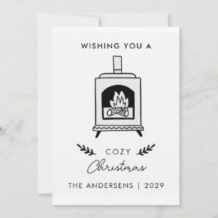 Cartes Pour Fêtes Annuelles Noël rustique à la campagne
