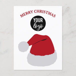 Cartes Pour Fêtes Annuelles Noël Santa Hat Joyeux Noël Logo d'affaires