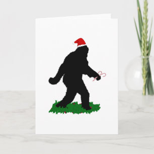 Cartes Pour Fêtes Annuelles Noël Sasquatchant