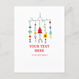 Cartes Pour Fêtes Annuelles Noël Scandi Minimaliste Simple Vacances 