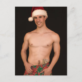 Cartes Pour Fêtes Annuelles Noël Sexy Hunk 17979