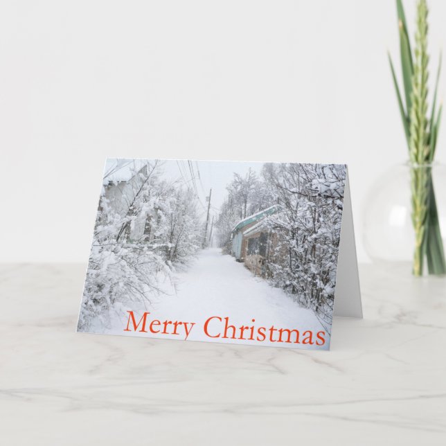 Cartes Pour Fêtes Annuelles Noël Snowy Nouveau-Mexique (Devant)