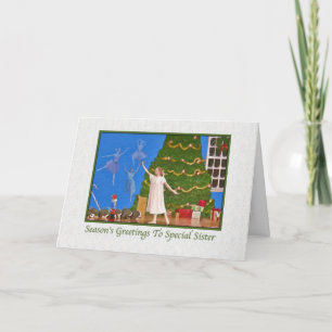 Cartes Pour Fêtes Annuelles Noël, Soeur, Ballet Casse-Noisettes