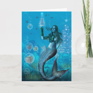 Cartes Pour Fêtes Annuelles Noël sous la mer (carte)