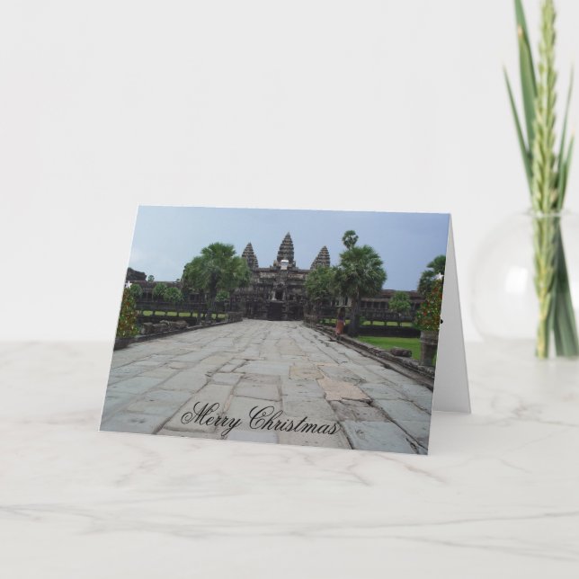 Cartes Pour Fêtes Annuelles Noël subtil d'Angkor Vat (Devant)