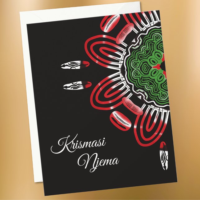 Cartes Pour Fêtes Annuelles Noël swahili (Créateur téléchargé)