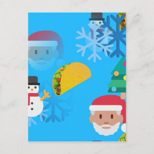 Cartes Pour Fêtes Annuelles noël taco emoji