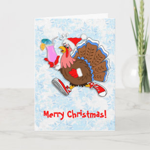 Cartes Pour Fêtes Annuelles Noël Tipsy Turquie (Cocktail)