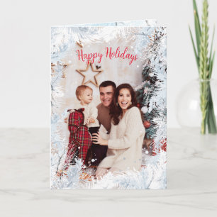 Cartes Pour Fêtes Annuelles Noël tout blanc