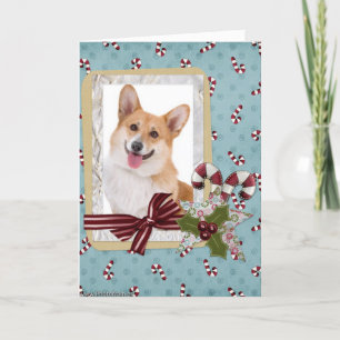Cartes Pour Fêtes Annuelles Noël traditionnel de Corgi gallois