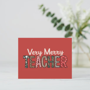 Cartes Pour Fêtes Annuelles Noël Très Joyeux Professeur Léopard Arbre