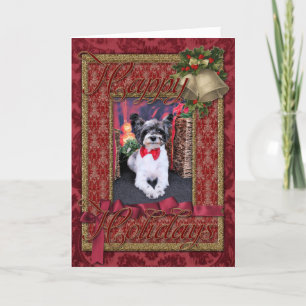 Cartes Pour Fêtes Annuelles Noël - Tucker - Yorkie X