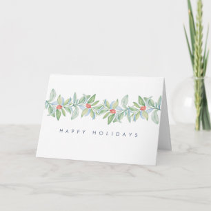 Cartes Pour Fêtes Annuelles Noël unique Holly et Red Berries