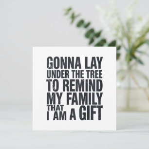 Cartes Pour Fêtes Annuelles Noël va être sous l'arbre Famille de Noël 