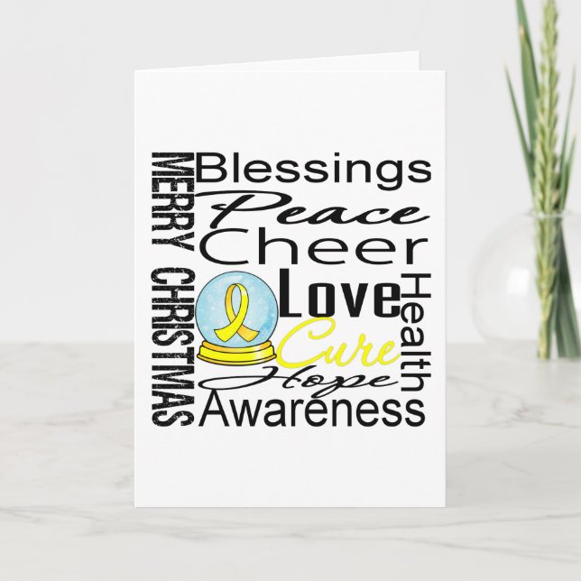 Cartes Pour Fêtes Annuelles Noël Vacances Sarcoma Collage (Devant)