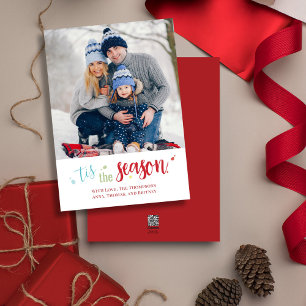 Cartes Pour Fêtes Annuelles Noël Vacances Simple C'est la saison mignonne