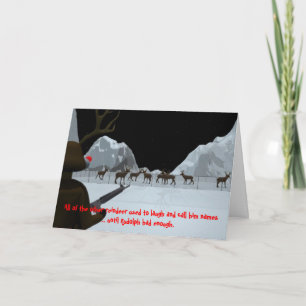 Cartes Pour Fêtes Annuelles Noël : Vengeance de Rudolph
