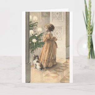Cartes Pour Fêtes Annuelles Noël victorien Retro Vintage Holiday
