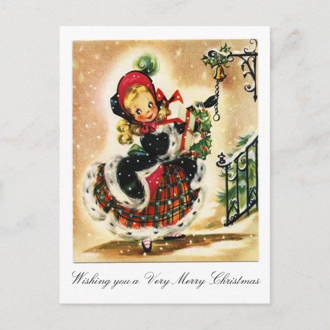 Cartes Pour Fêtes Annuelles Noël victorien très joyeux (Devant)