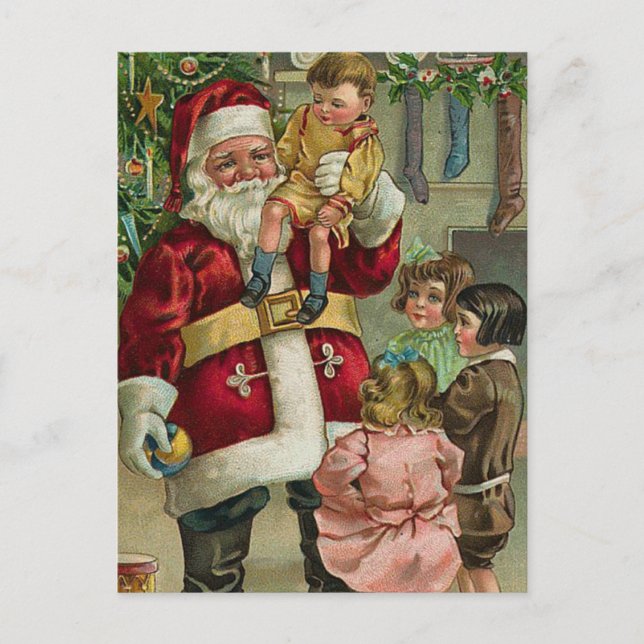 Cartes Pour Fêtes Annuelles Noël vintage (Devant)