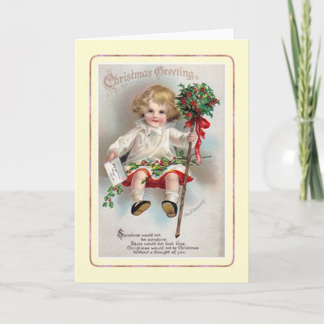 Cartes Pour Fêtes Annuelles Noël vintage (Devant)