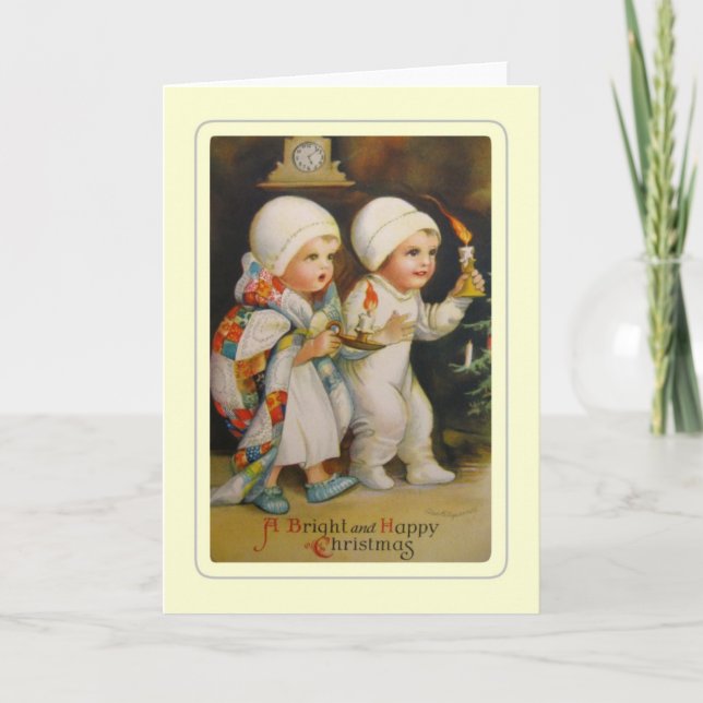 Cartes Pour Fêtes Annuelles Noël vintage (Devant)